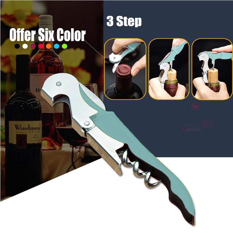 Kit-Home Professional Waiter Corkscrew Wine Openers Set, Heavy Duty Stainless Steel Hinges Wine Key for Restaurant Waiters, Sommelier, Bartenders - Image 5